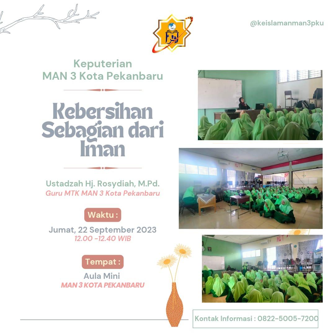 KEBERSIAHAN ADALAH SEBAHAGIAN DARI IMAN