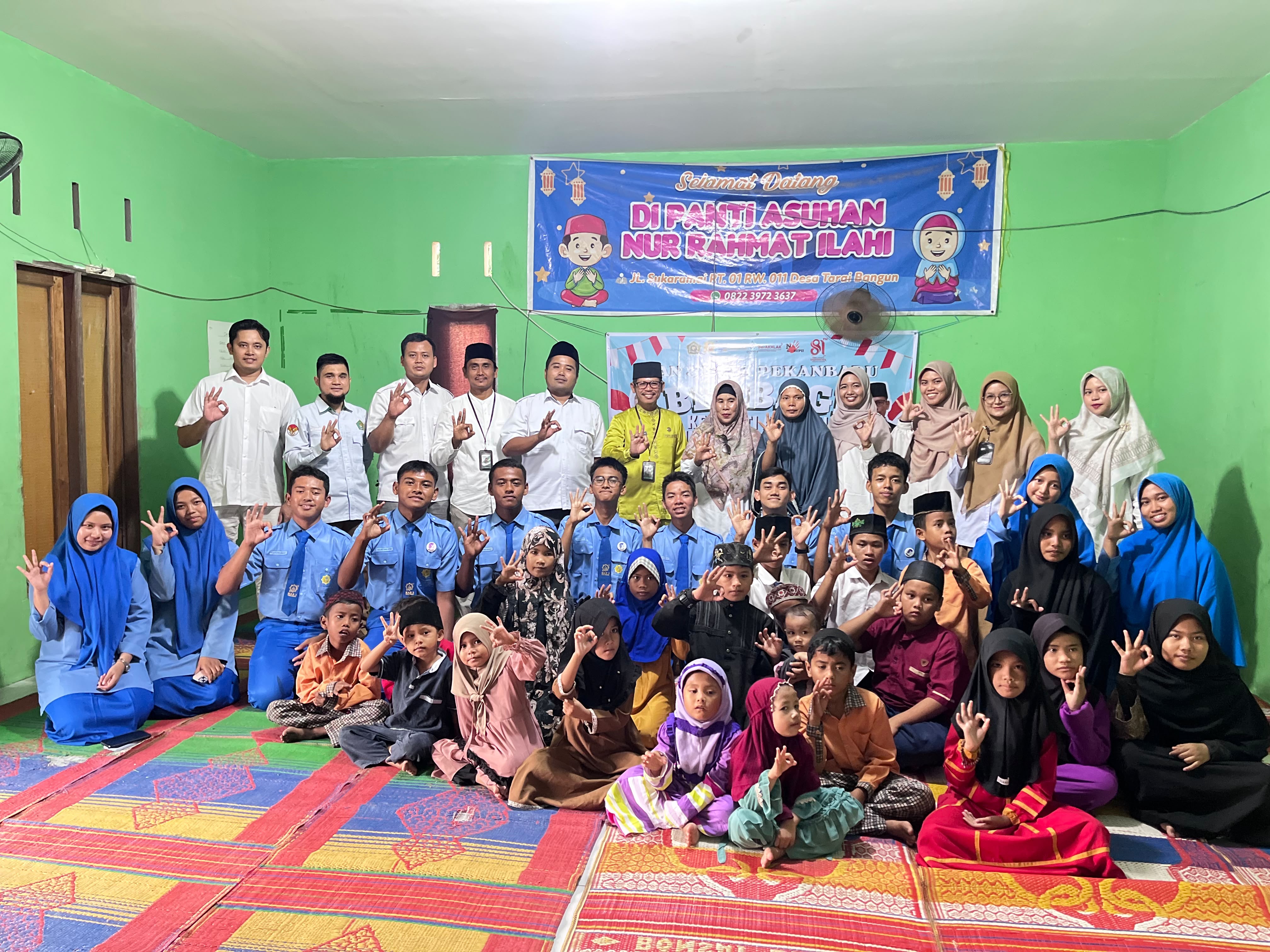 Maknai Kemerdekaan dengan Berbagi, MAN 3 Kota Pekanbaru Kunjungi Panti Asuhan Nur Rahmat Ilahi