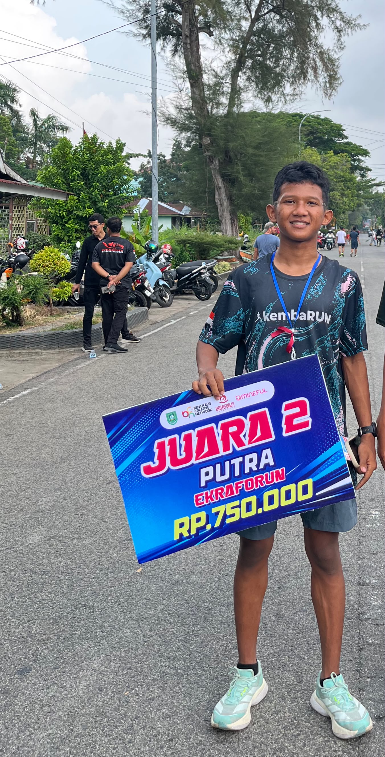 Davin Tembus Podium, Harumkan Nama MAN 3 Kota Pekanbaru di EkrafRun Bengkalis 2026